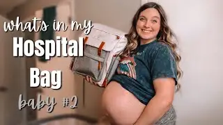 what's in my hospital bag for baby #2 / labor and delivery 2022 | 39 weeks pregnant