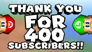Thank you for 400 Subscribers!
