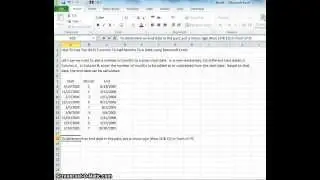 00096 - How To Use The DATE Function To Add Months To A Date Using Microsoft Excel