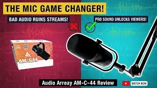 Best Dynamic Mic for Gaming, Streaming & Podcast | Audio Array AM C-44 XLR/USB Mic