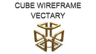 Cube wireframe VECTARY