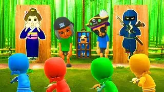 Wii Party U Minigames Dojo Domination Dry bones vs Bob-omb ( Master Difficily )