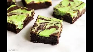 Mint Cream Cheese Brownies | The Recipe Rebel