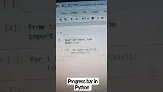 How to print Progress bar in python console | how to use tqdm