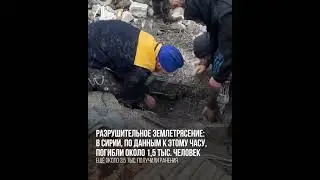 По последним данным, жертвами землетрясений в Турции и Сирии стали почти 5 тыс. человек.#shorts