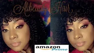 Unboxing Alibeauty Curly Human Hair w/Bangs  #amazon #hairreview #alibeautyhair