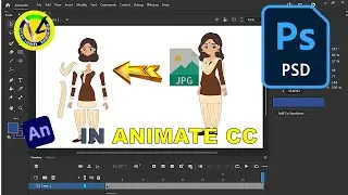 JPG to PSD & Vector Conversion in Adobe Animate CC | PNG to EPS | 2D Animation Tutorial