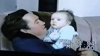 Son licks dads nose
