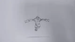 Buzz Lightyear Jump loop | Cell-frame Animation