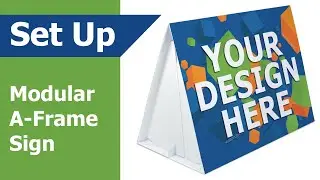 Modular A-Frame Sideline Sign Setup (Vispronet)