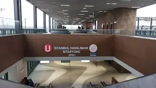 İstanbul Havalimanı Metro İstasyonu Turu | Girişten Perona
