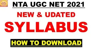 Ugc Net 2021 New and updated syllabus How to download