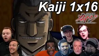 Kaiji Ultimate Survivor 1x16 Reactions | Great Anime Reactors!!! | 【カイジ】【海外の反応】
