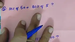 Percentage Short Problems|Important For Job Test