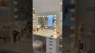 my vanity got an upgrade for christmas 🤍 