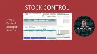 Ms Access: Stock Control Manager in action