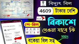 বিকাশ দিয়ে পল্লী বিদ্যুৎ বিল বকেয়া বিল সহ পরিশোধ || Bkash palli bidyut bill payment A-Z | Bkash app
