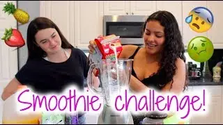 Smoothie challenge! With Mackenzie! || Madixoxo