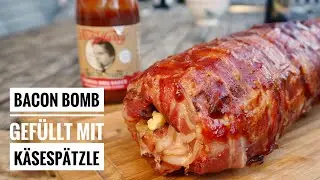 #114: Bacon Bomb mit Käsespätzle-Füllung - eine Variation des Klassikers vom Holzkohlegrill
