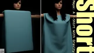Maya: Fitting A T-Shirt With Gravity