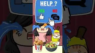 Baby Banana Cat Just Wants To Eat Fried Chicken 