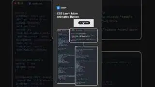 CSS Learn More Animated Button #csstricks #coding #htmlcss