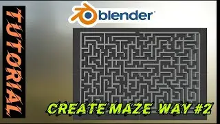 How to create maze / labyrinth in Blender (