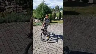 первый раз на велосипеде