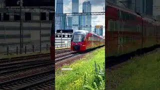 Аэроэкспресс ЭШ2 #Москва #поезда #trainspotting #russianrailways #fyp #fyp #имба #stadler #spotting