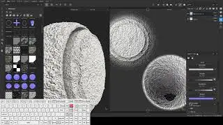 【substance painter】【memo】Make a model three-dimensional with HeightMap,shader settings,displacement