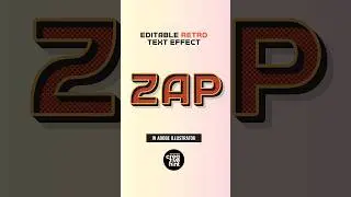 How to design retro text effect in Adobe Illustrator.
