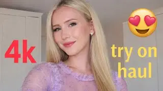 4K Fashion Micro Bikini Try-On Haul | Transparent Lingerie & See-through Dresses 