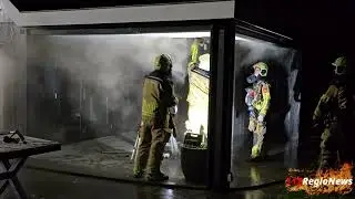 Brandweerkorps Enter voorkomt grotere schade bij brand aan Wierdenseweg