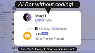 Create An AI Discord Bot Without Coding - Free 24/7 Hours Online