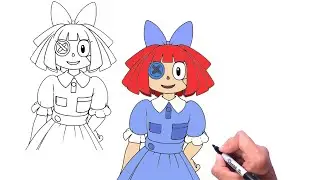 How to Draw Ragatha | The Amazing Digital Circus - step by step tutorial