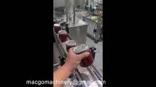 Jam filling capping labelling machine