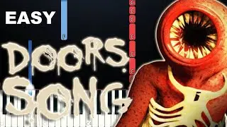 Doors ANIMATED RAP SONG - Rockit Music (Roblox) - (Easy Beginner Piano Tutorial)