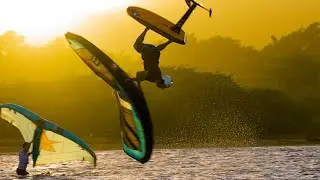 Balz Müller Wing Foiling in Cabarete