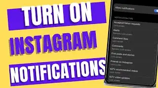 How to turn on Instagram notification in new update 2023