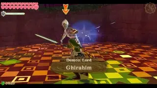 The Legend of Zelda: Skyward Sword HD - Final Demon Lord Ghirahim Boss Battle 3 (Hero Mode)