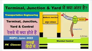 Terminal, Junction, Yard and Central क्या है|Difference between  terminal, junction and yard