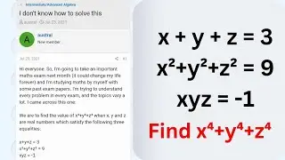 An Interesting algebra problem | Trinomials