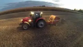 Round Baling Beanstraw
