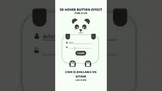 Panda Login Form using HTML, CSS & JAVASCRIPT 