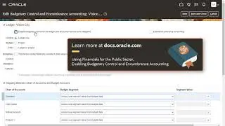 Setting Up Oracle ERP Cloud Budgetary Control for EPM Integration