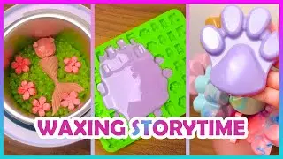 🌈✨ Satisfying Waxing Storytime ✨😲 