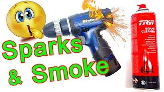 Cordless Drill / How to Fix Sparks and Smoke with TRW Brake Cleaner