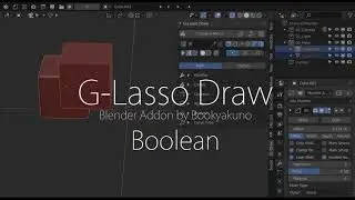Blender Addon : G-Lasso Draw [Boolean Tutorial]