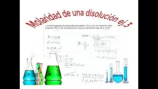 Calcular la molaridad de una disolución ej.3