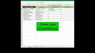 MS Excel Tips - How to Change Case of Text